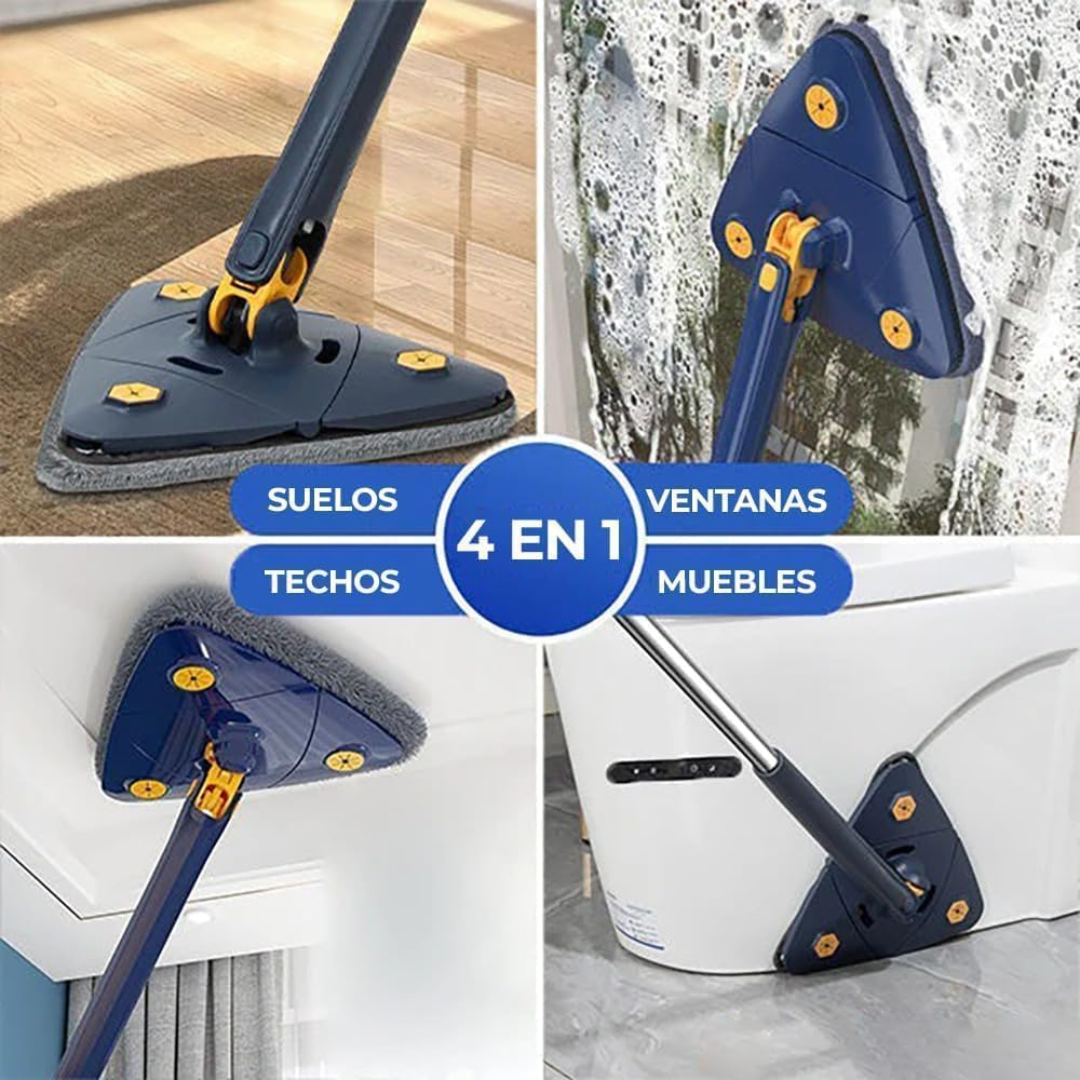Fregona Triangular + 2 Recambios Gratis